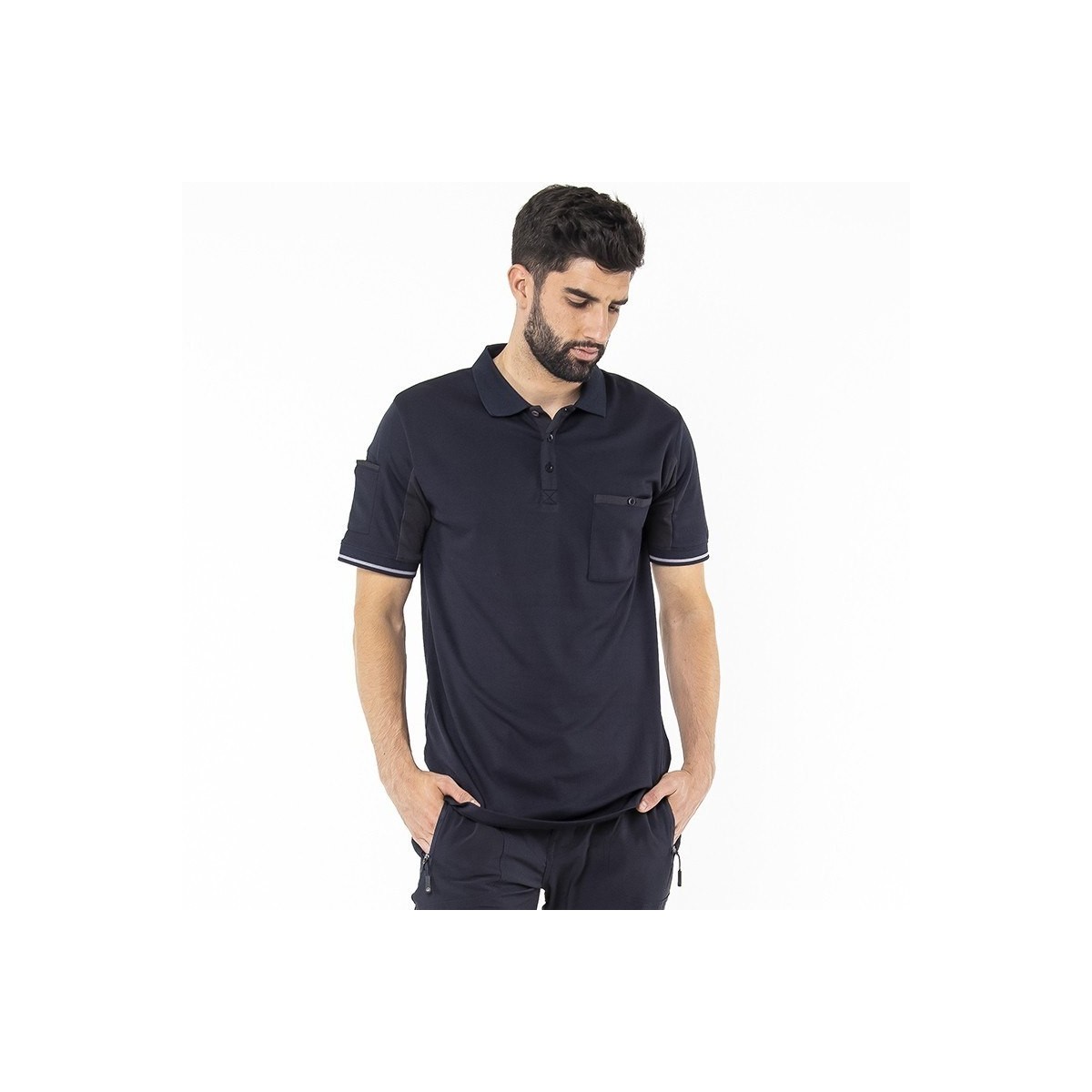POLO LABORAL TRANSPIRABLE MANGA CORTA