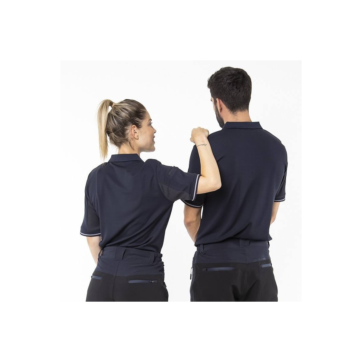 POLO LABORAL TRANSPIRABLE MANGA CORTA