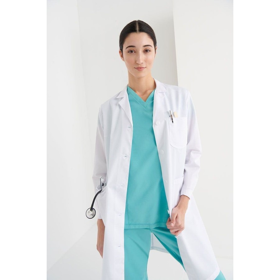 ⭐ BATA MUJER BLANCA CON BOTONES | Azules de Vergara