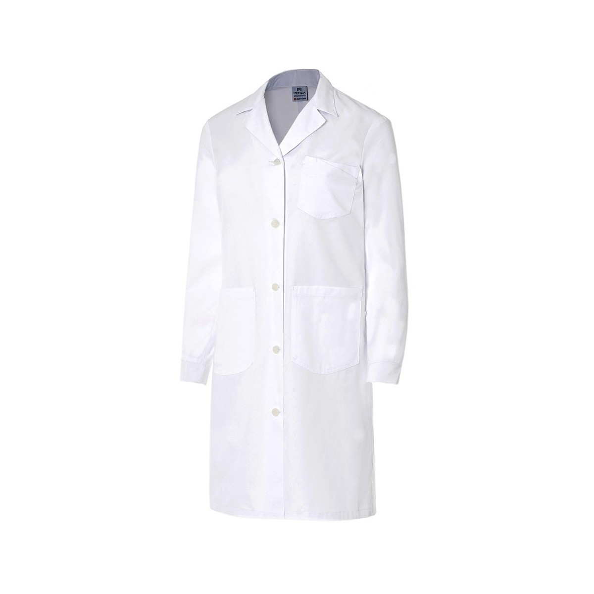BATA MUJER BLANCA CON BOTONES