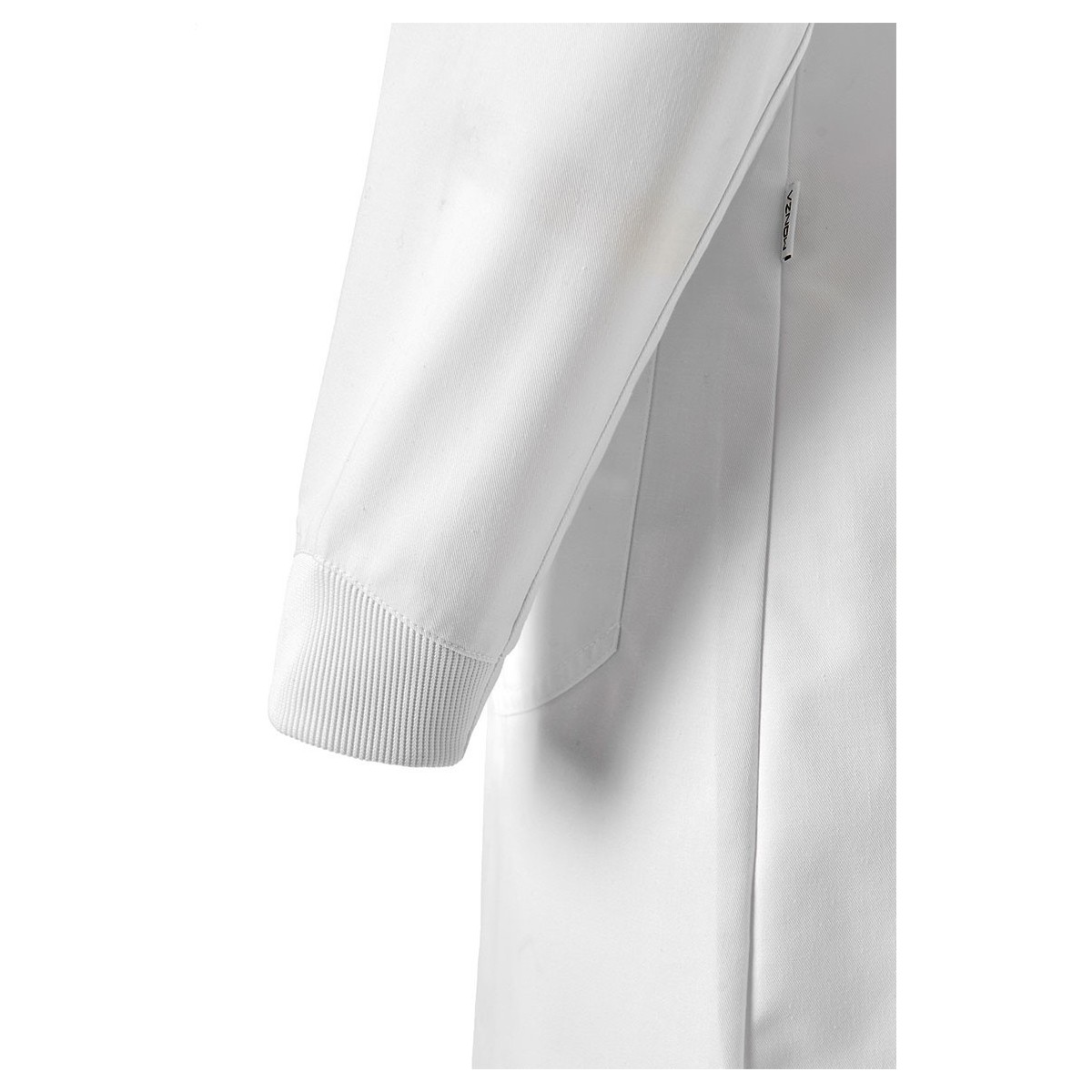 BATA MUJER BLANCA CON BOTONES