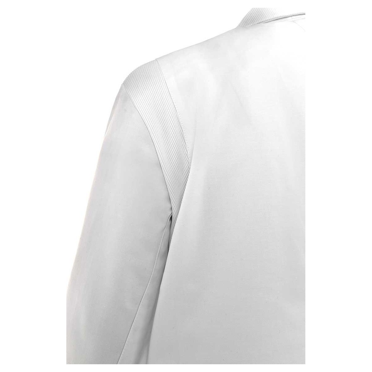 BATA MUJER BLANCA CON BOTONES