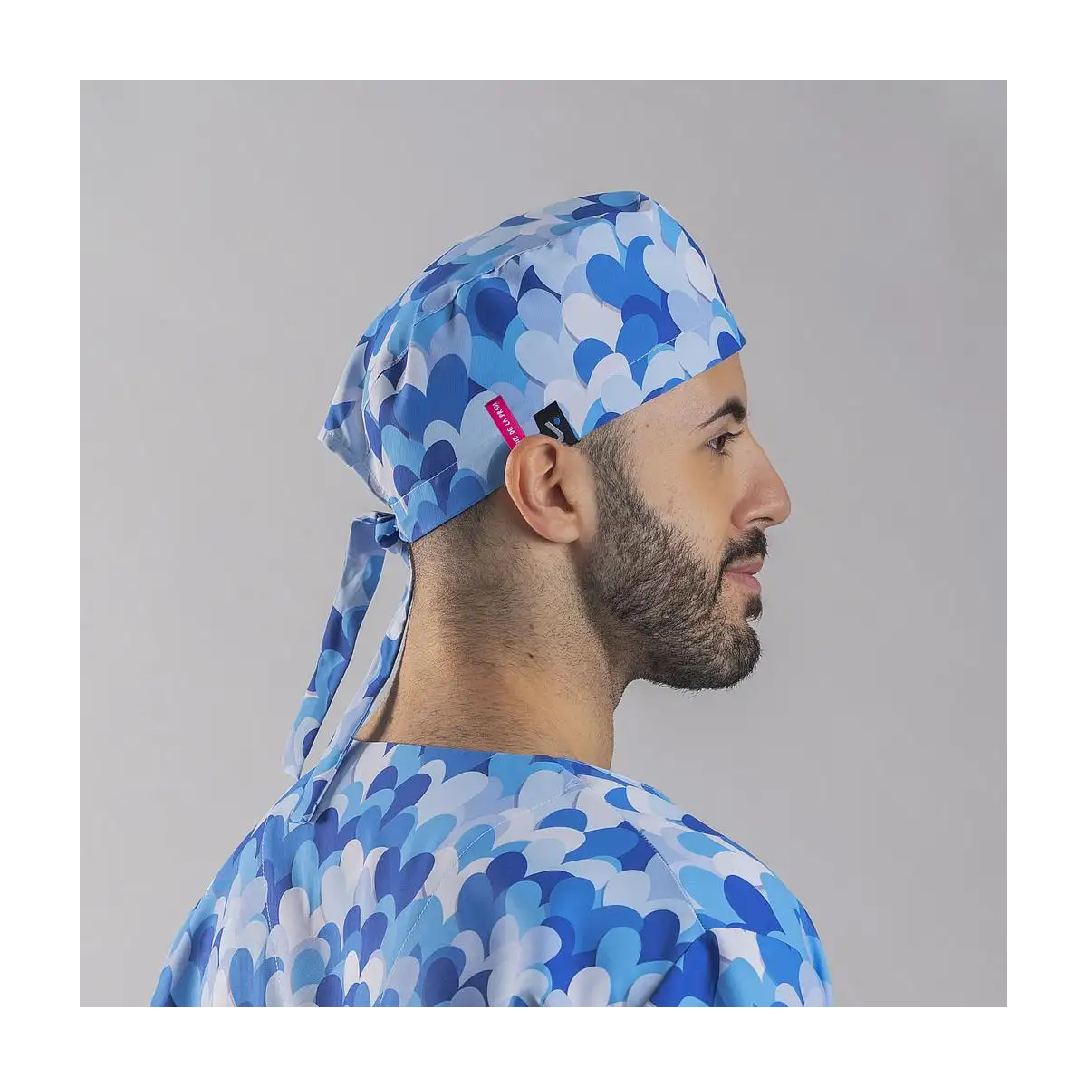 GORRO TIRAS CORAZON AZUL AGATHA