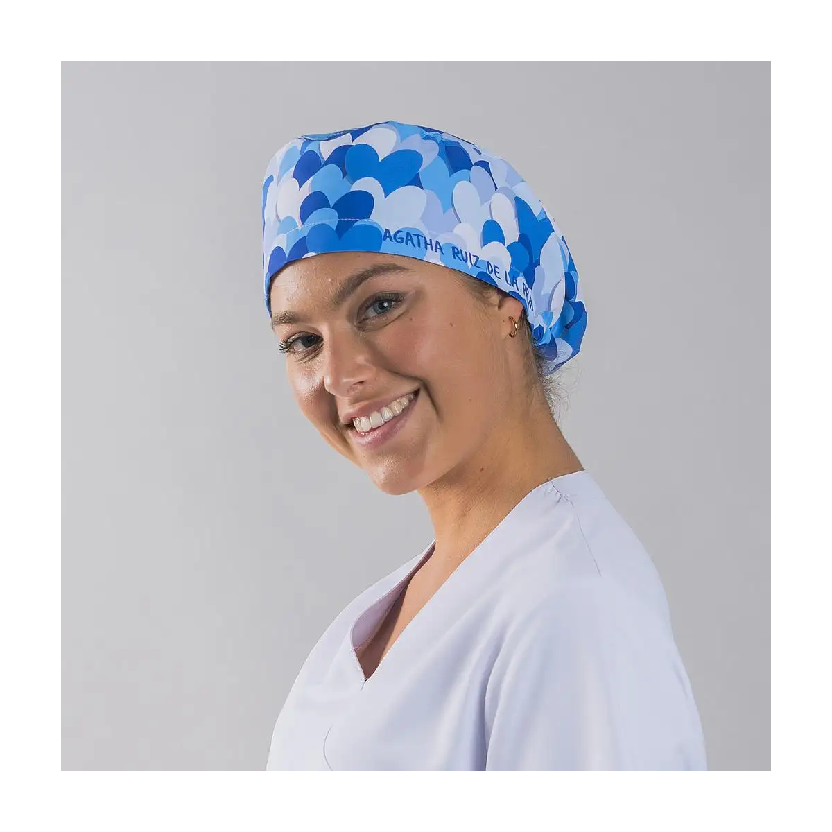 GORRO GOMA CORAZON AZUL AGATHA