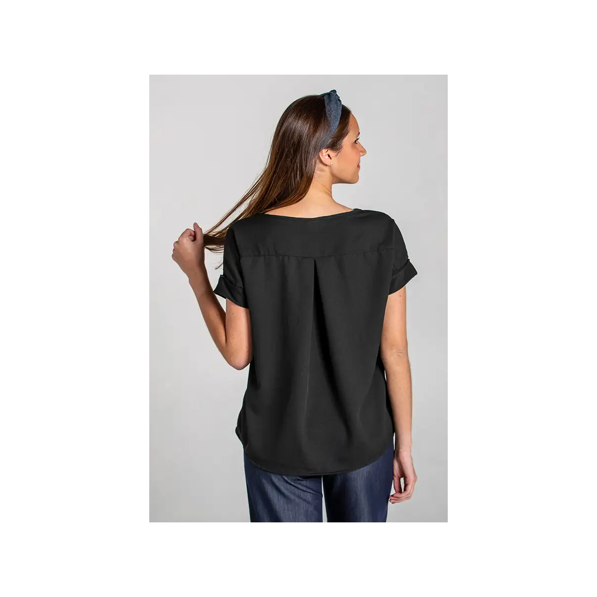 CAMISETA ANCHA ELASTANO