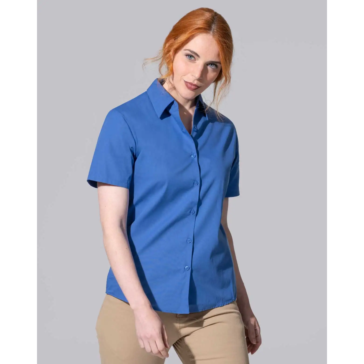 CAMISA MANGA CORTA OXFORD MUJER