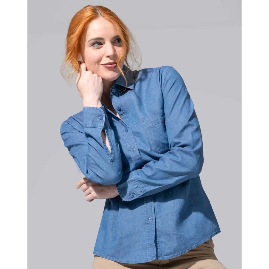 CAMISA VAQUERA DE MUJER 100% ALGODÓN