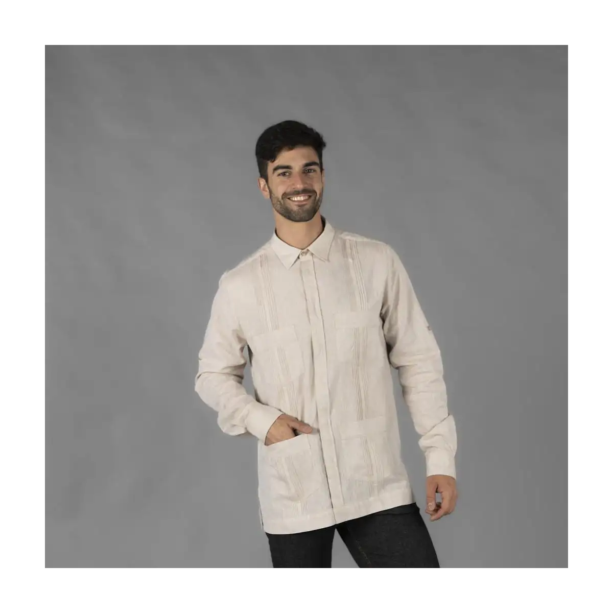GUAYABERA LINO ALGODÓN UNISEX