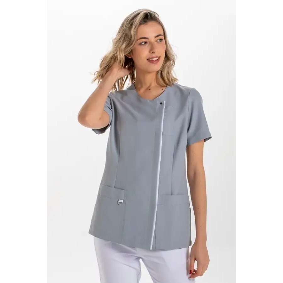 CHAQUETA SANITARIA SRA M/C MICROFIBRA