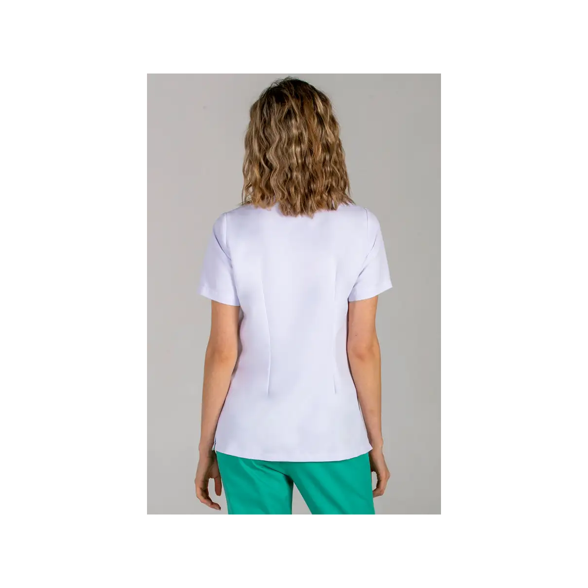 CHAQUETA SANITARIA SRA M/C MICROFIBRA