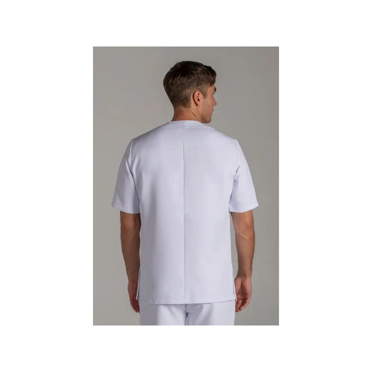 CHAQUETA SANITARIA UNISEX M/C MICROFIBRA
