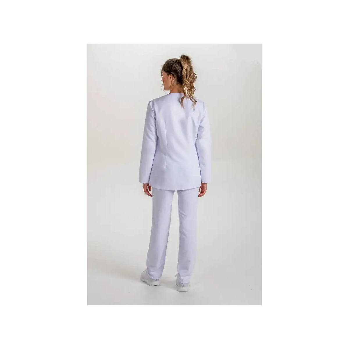 CHAQUETA SANITARIA MUJER M/L MICROFIBRA