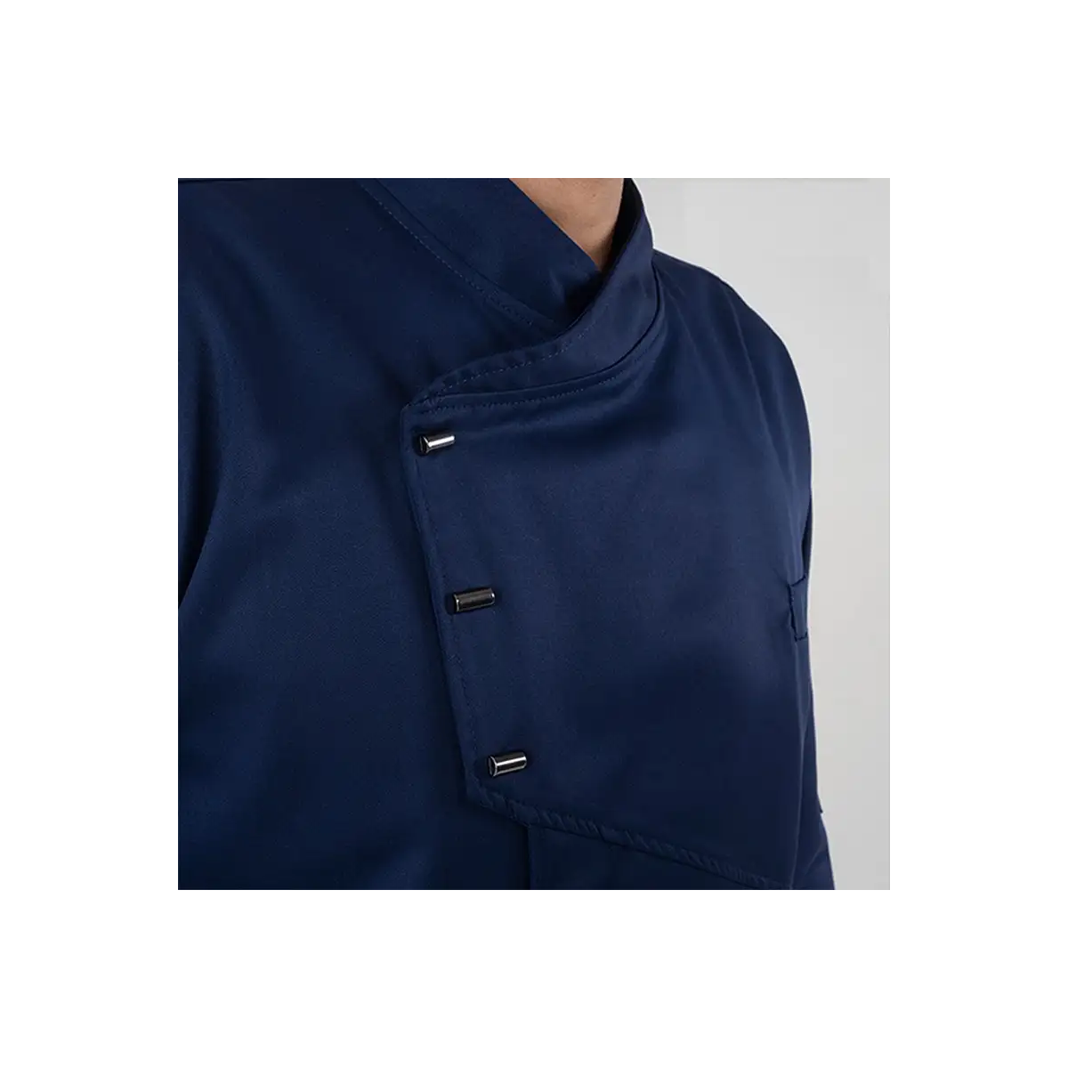 CHAQUETA COCINA CON CORCHETES