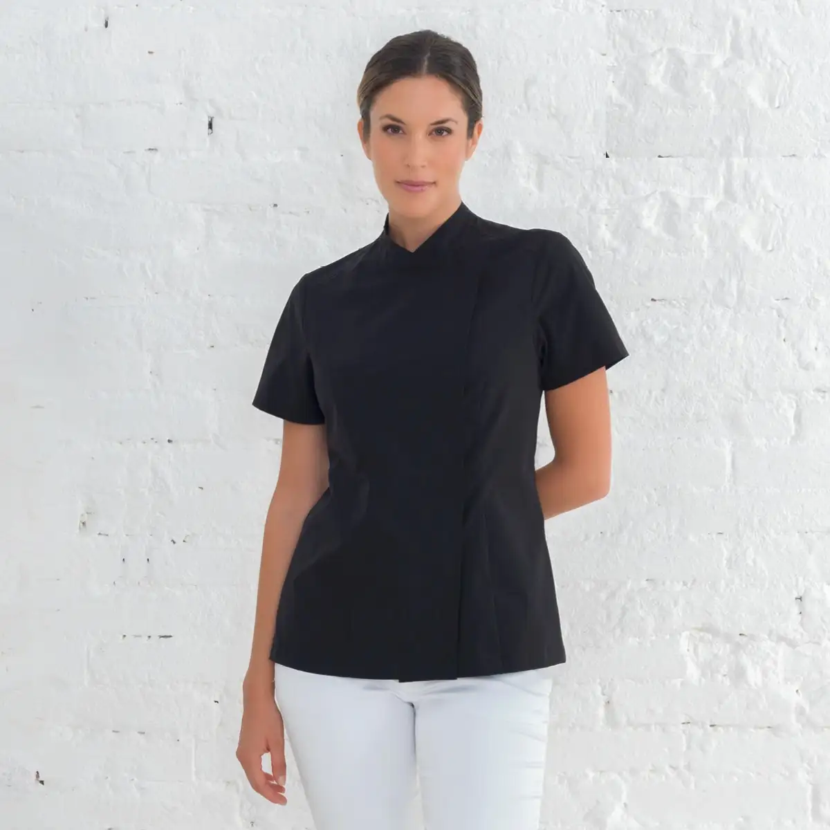 CHAQUETA COCINA MUJER MANGA CORTA
