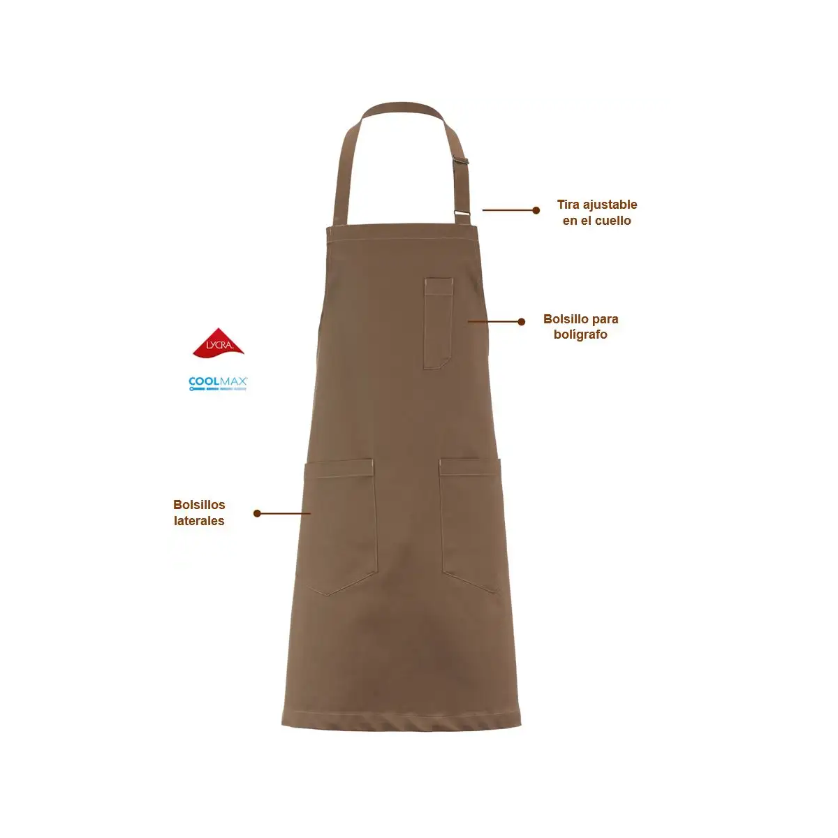 DELANTAL PETO AJUSTABLE