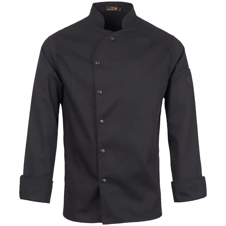 CHAQUETA COCINA HOMBRE BROCHES FRENTE
