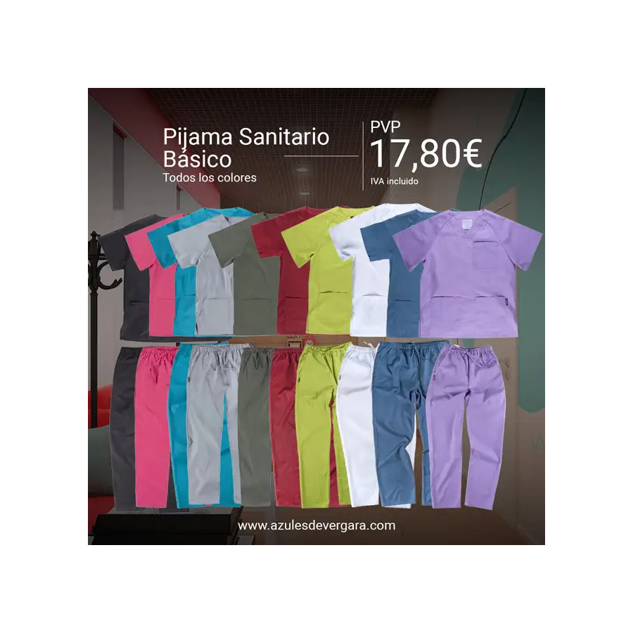 PACK PIJAMA SANITARIO COLORES