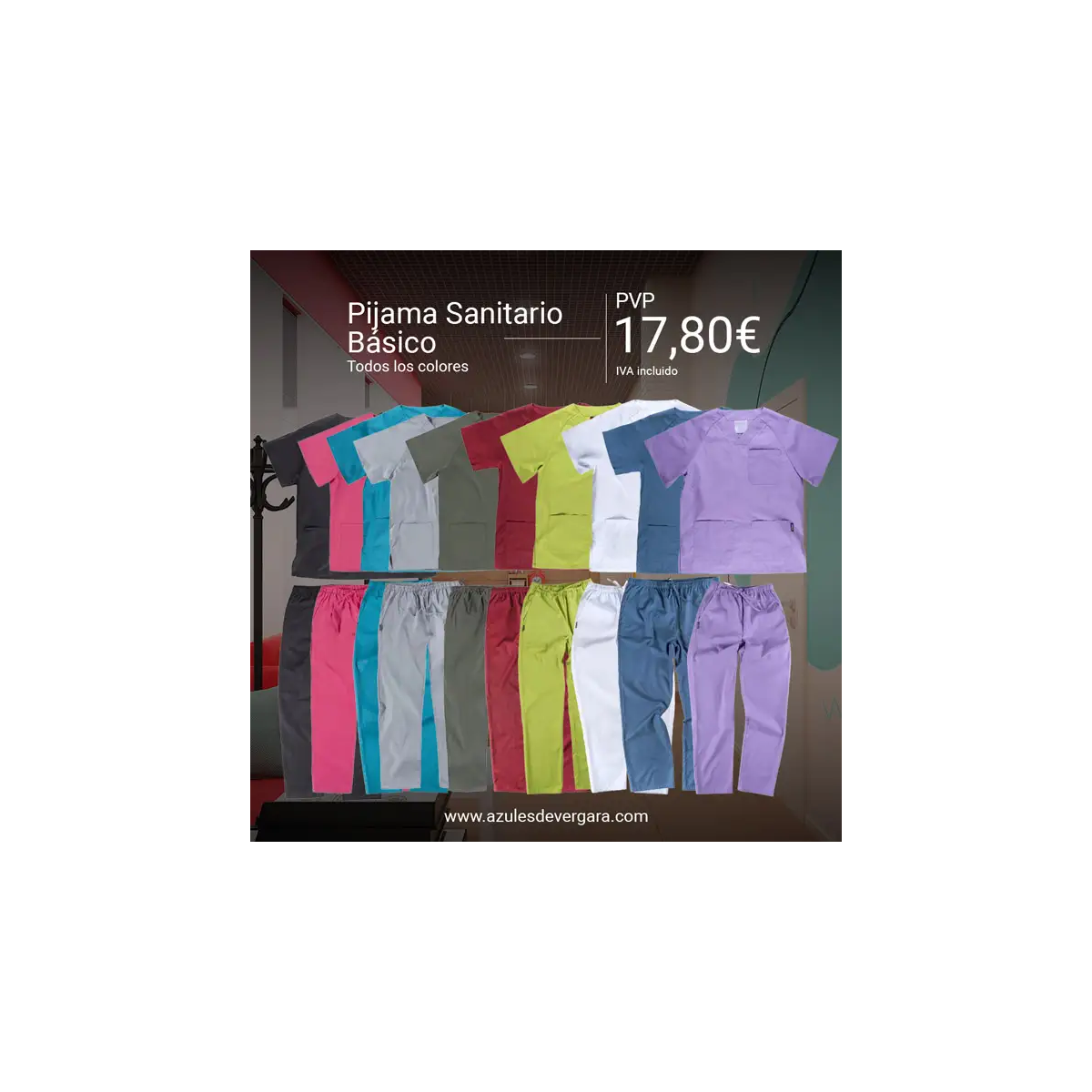 PACK PIJAMA SANITARIO COLORES