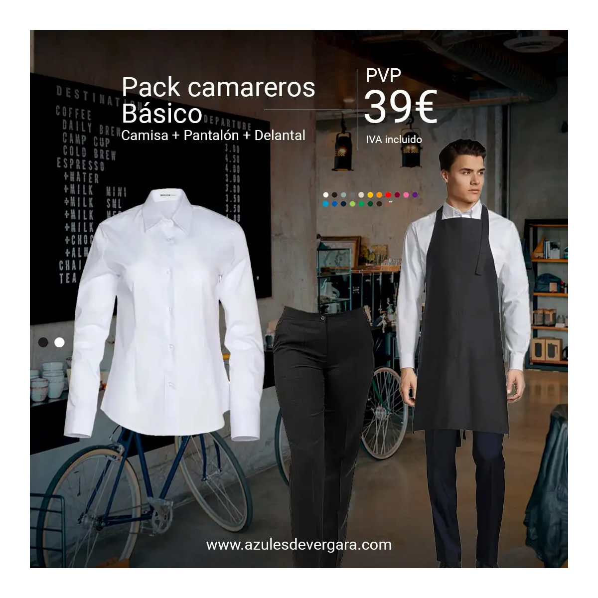 PACK CAMARERO BÁSICO CHICA