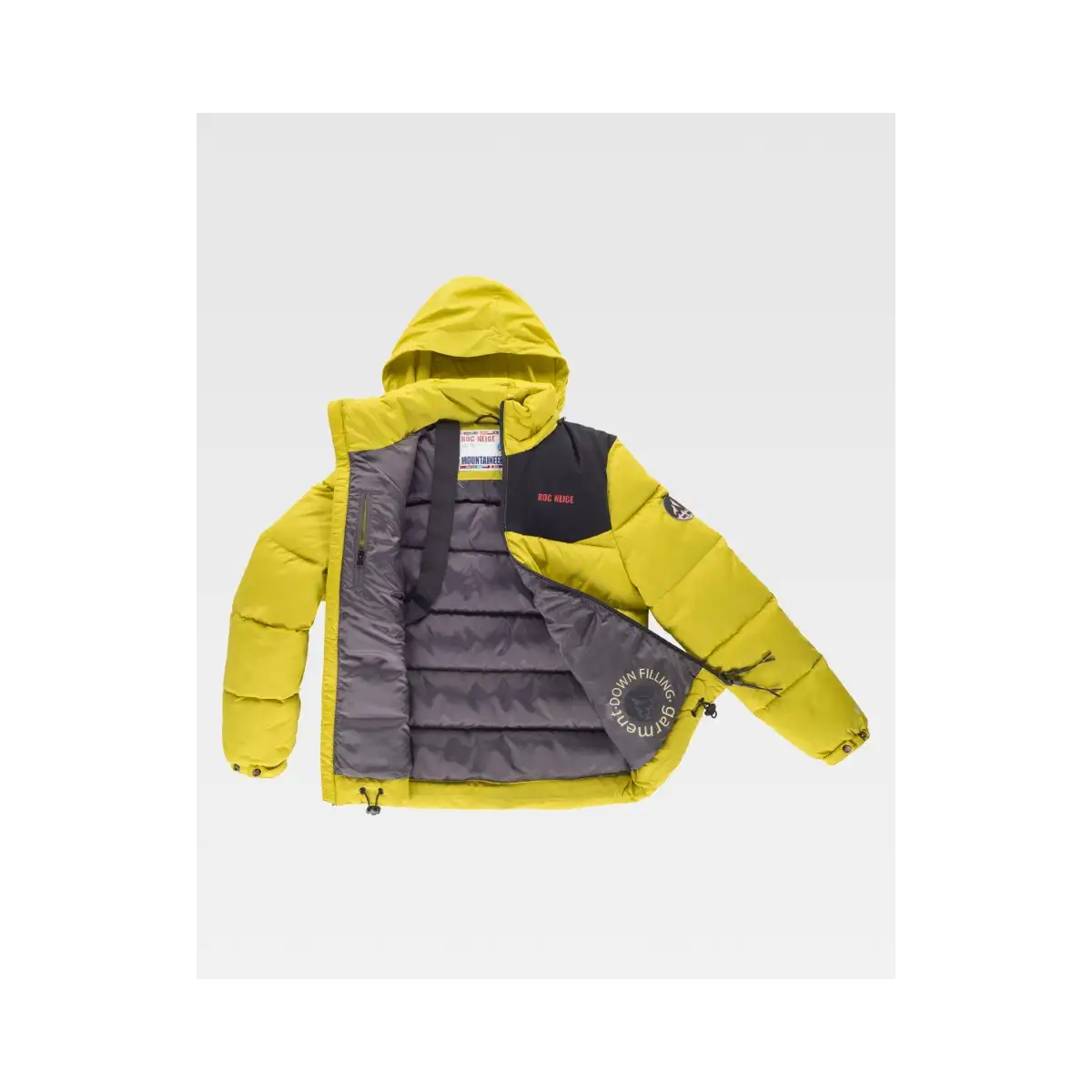 PARKA CON CAPUCHA Y RELLENO DE PLUMAS