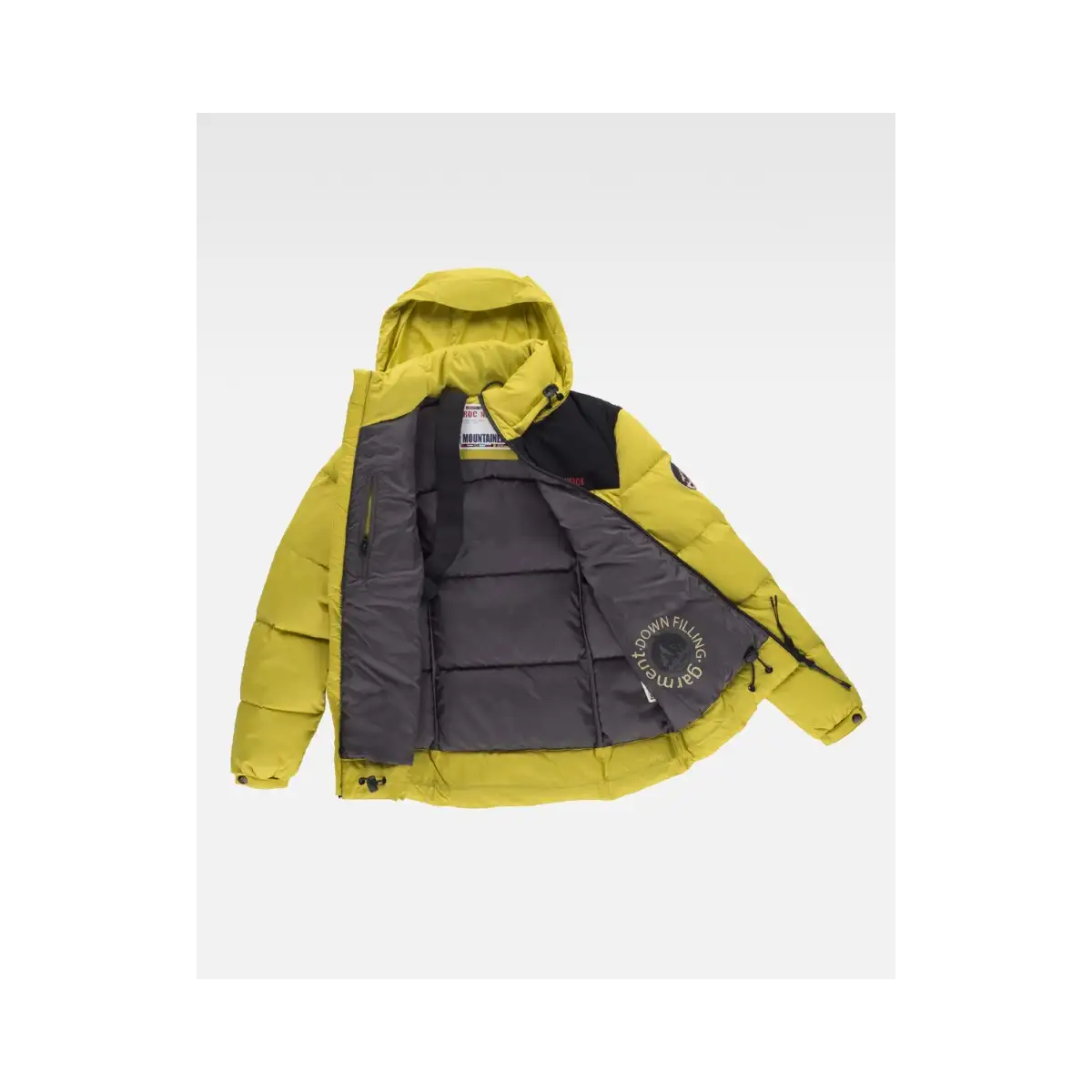 PARKA DE MUJER CON CAPUCHA Y RELLENO DE PLUMAS