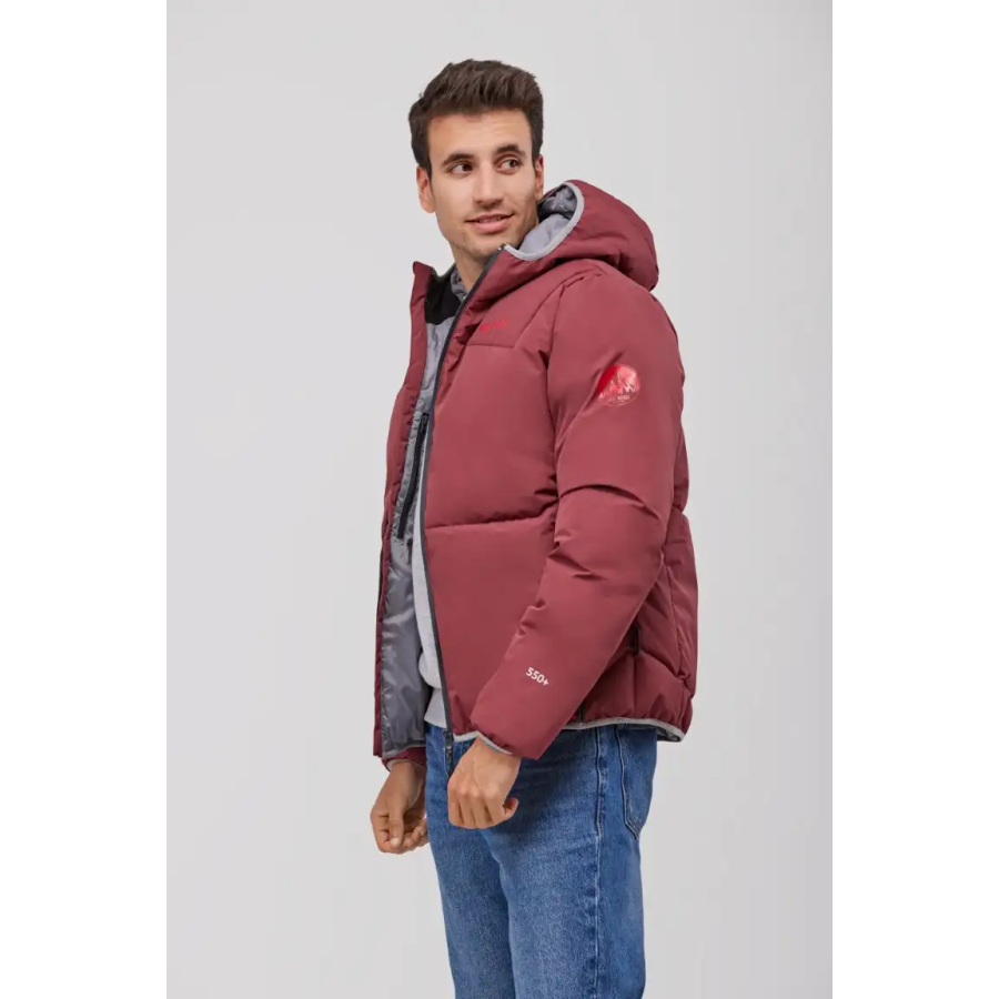 PARKA IMPERMEABLE CON RELLENO granate