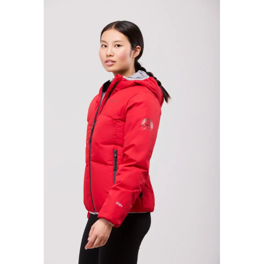 PARKA DE MUJER IMPERMEABLE ACOLCHADA ROJO
