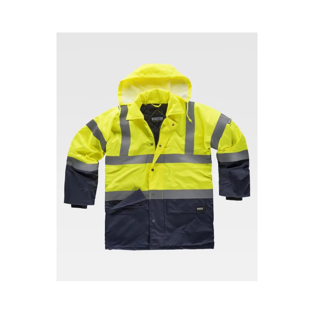PARKA BICOLOR ALTA VISIBILIDAD IMPERMEABLE