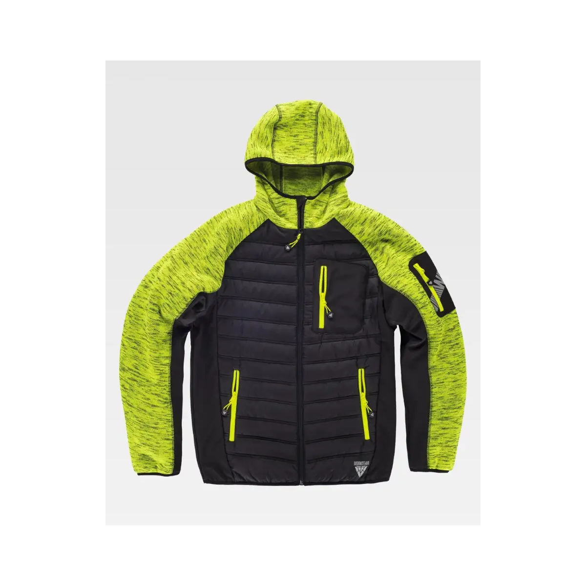 CHAQUETA DE PUNTO ACOLCHADA CON CAPUCHA