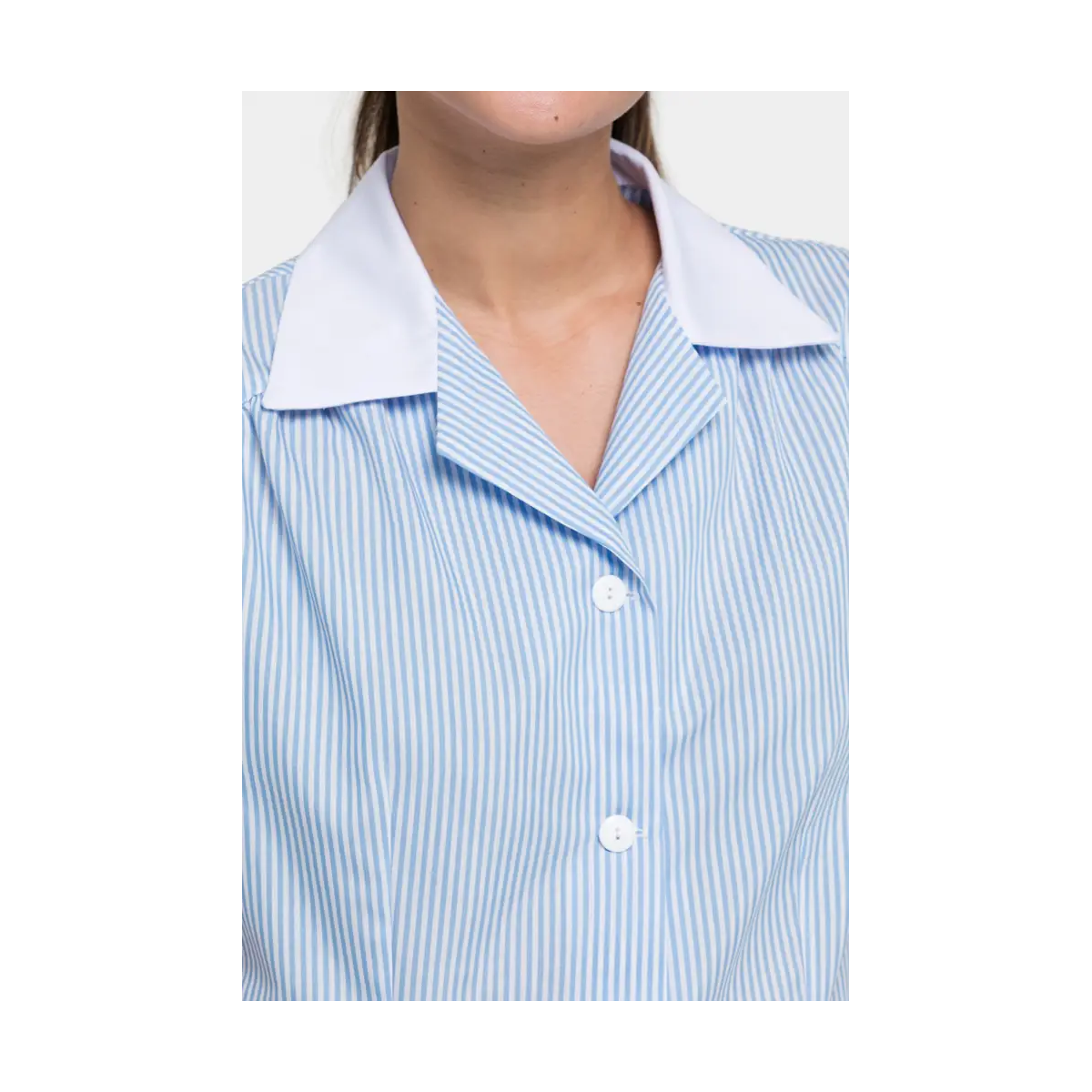 CHAQUETA A RAYAS DE MUJER PARA LIMPIEZA
