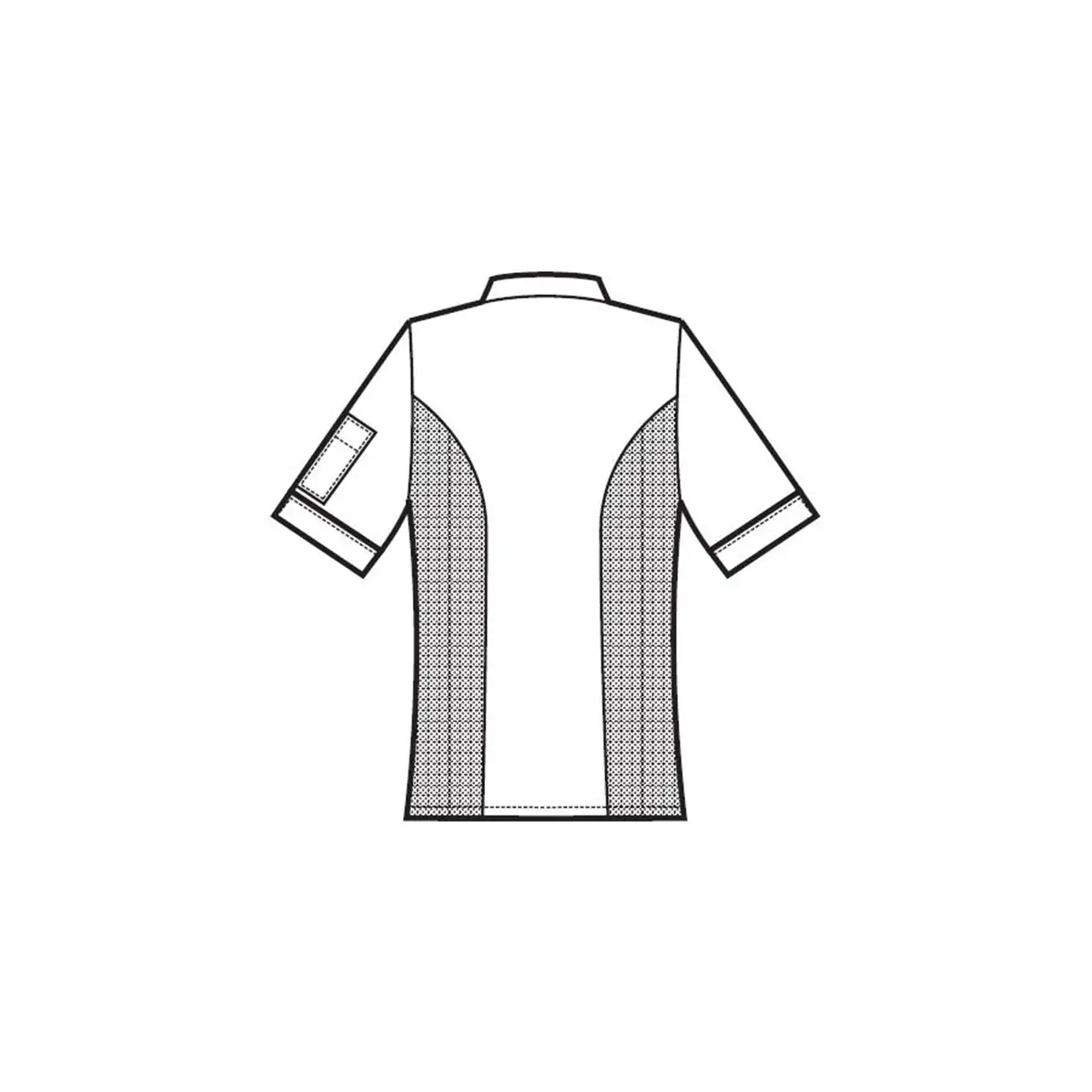 CHAQUETA COCINA MANGA CORTA ALGODÓN LINO