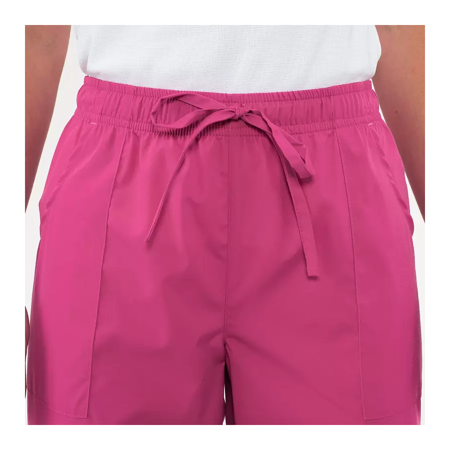 PANTALON SANIARIO MICROFIBRA CON CORDON FUCSIA DETALLE CORDON