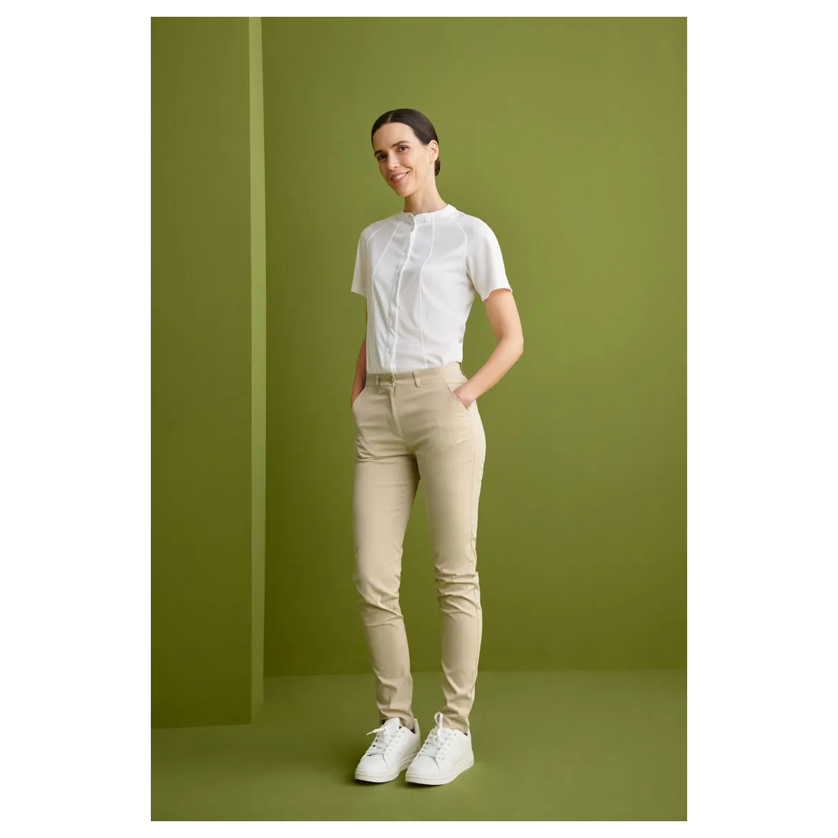 PANTALON CHINO MUJER SLIM FIT RESISTETE LEJIA