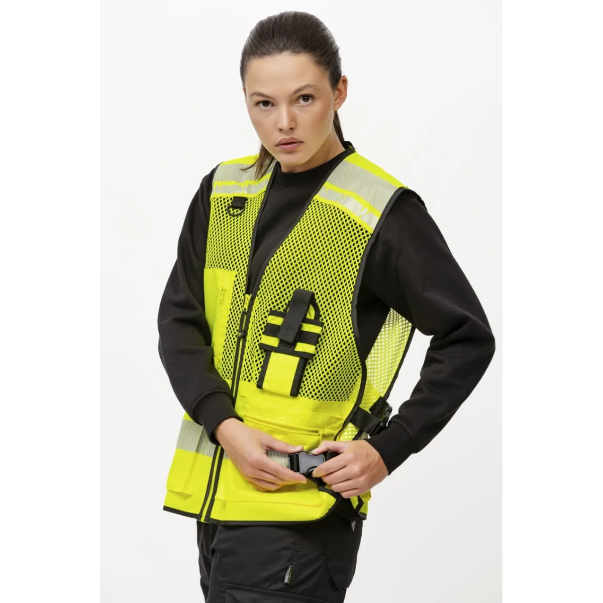 CHALECO ALTAVISIBILIDAD REJILLA AJUSTE LATERAL