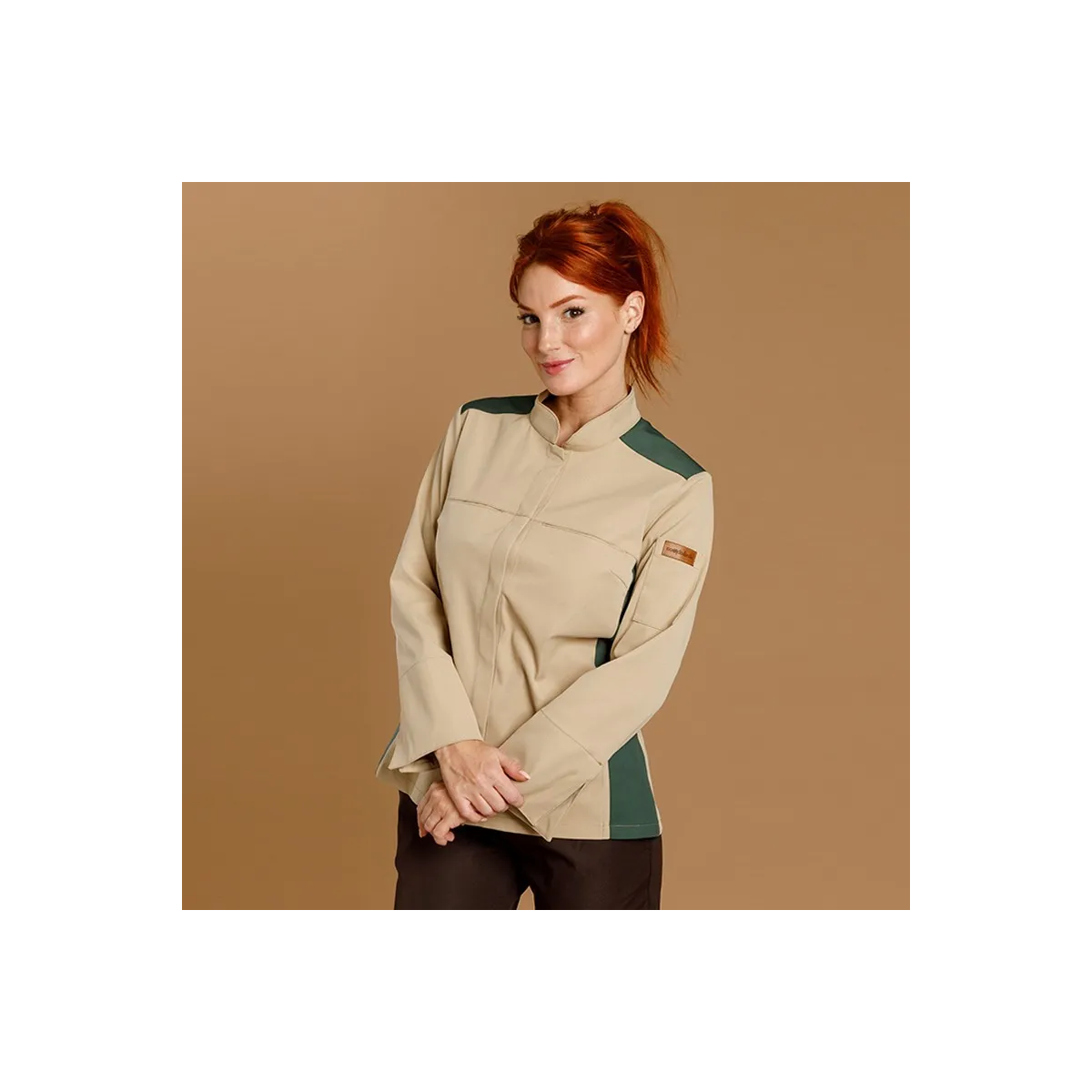 CHAQUETILLA MUJER MICROFIBRA BICOLOR