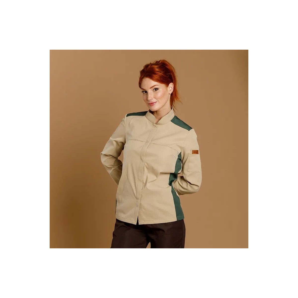 CHAQUETILLA MUJER MICROFIBRA BICOLOR