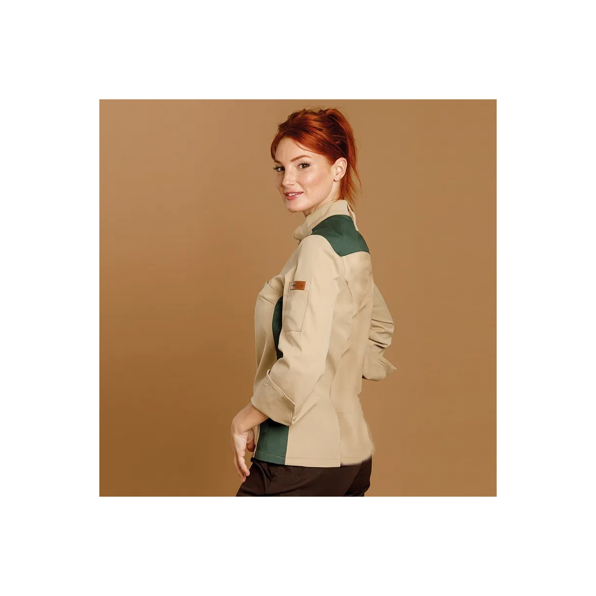 CHAQUETILLA MUJER MICROFIBRA BICOLOR