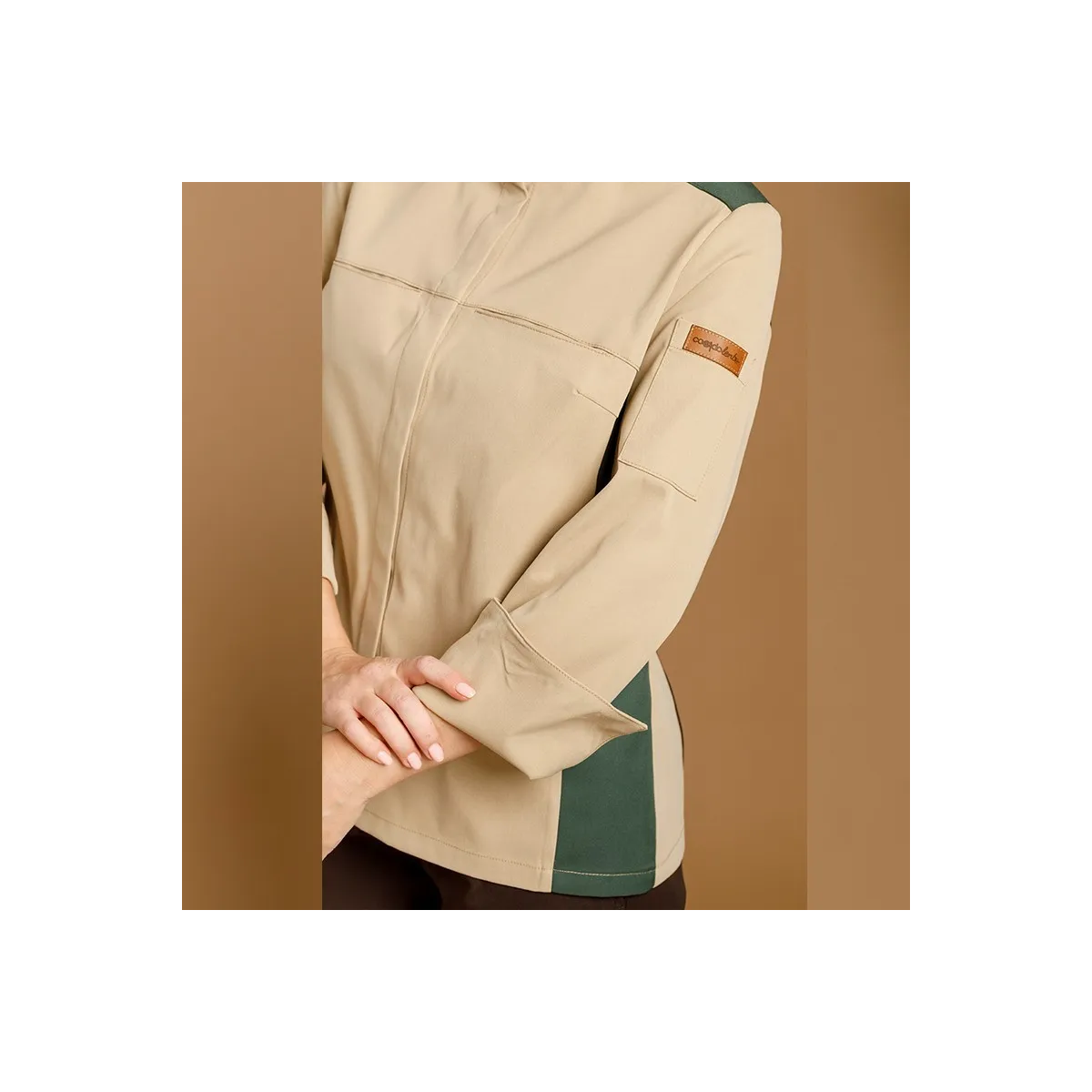 CHAQUETILLA MUJER MICROFIBRA BICOLOR