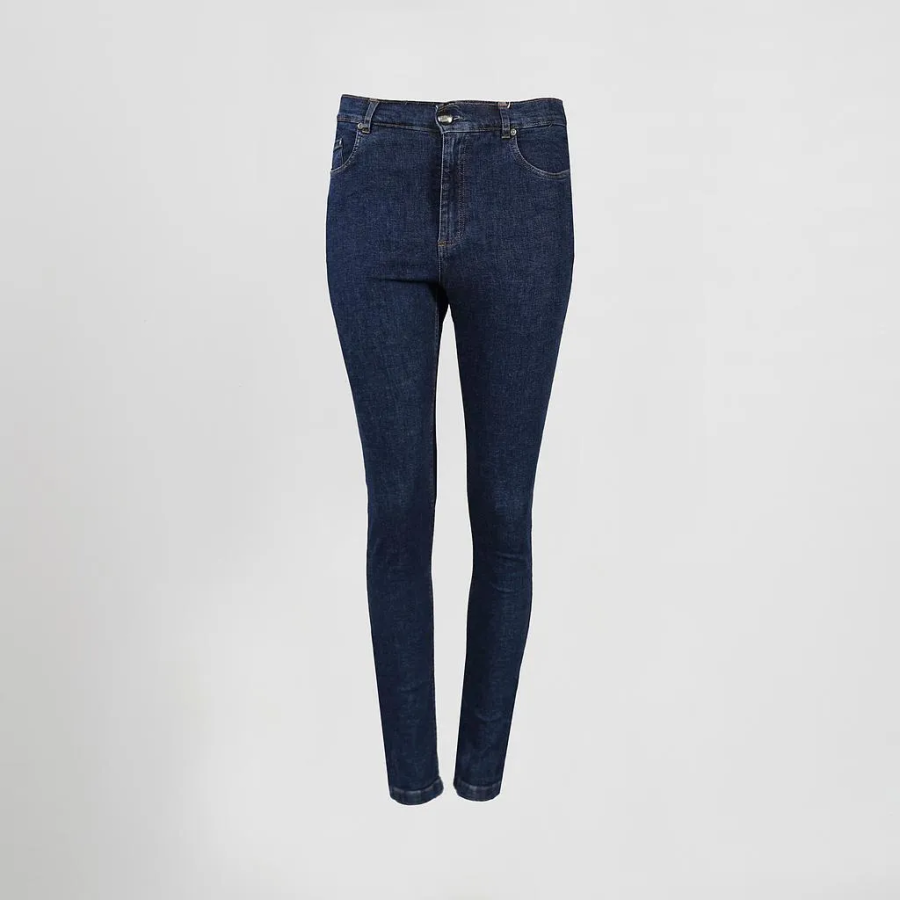 PANTALONES VAQUEROS HOSTELERÍA MUJER MARINO FRENTE