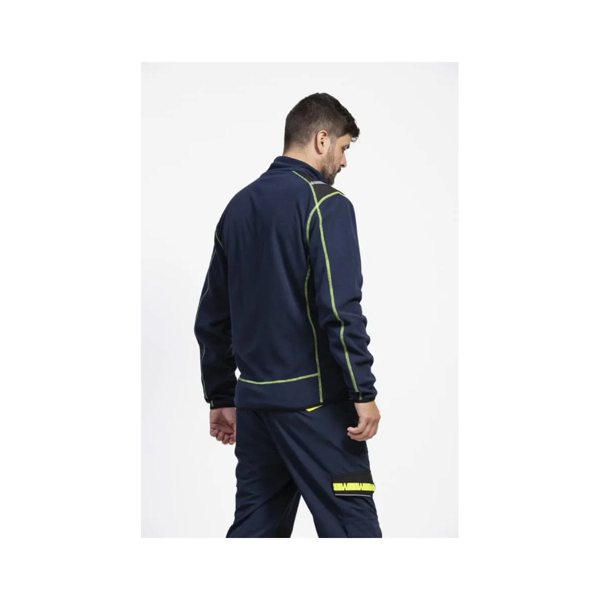 CHAQUETA POLAR RIBETES CONTRASTE INDUSTRIA