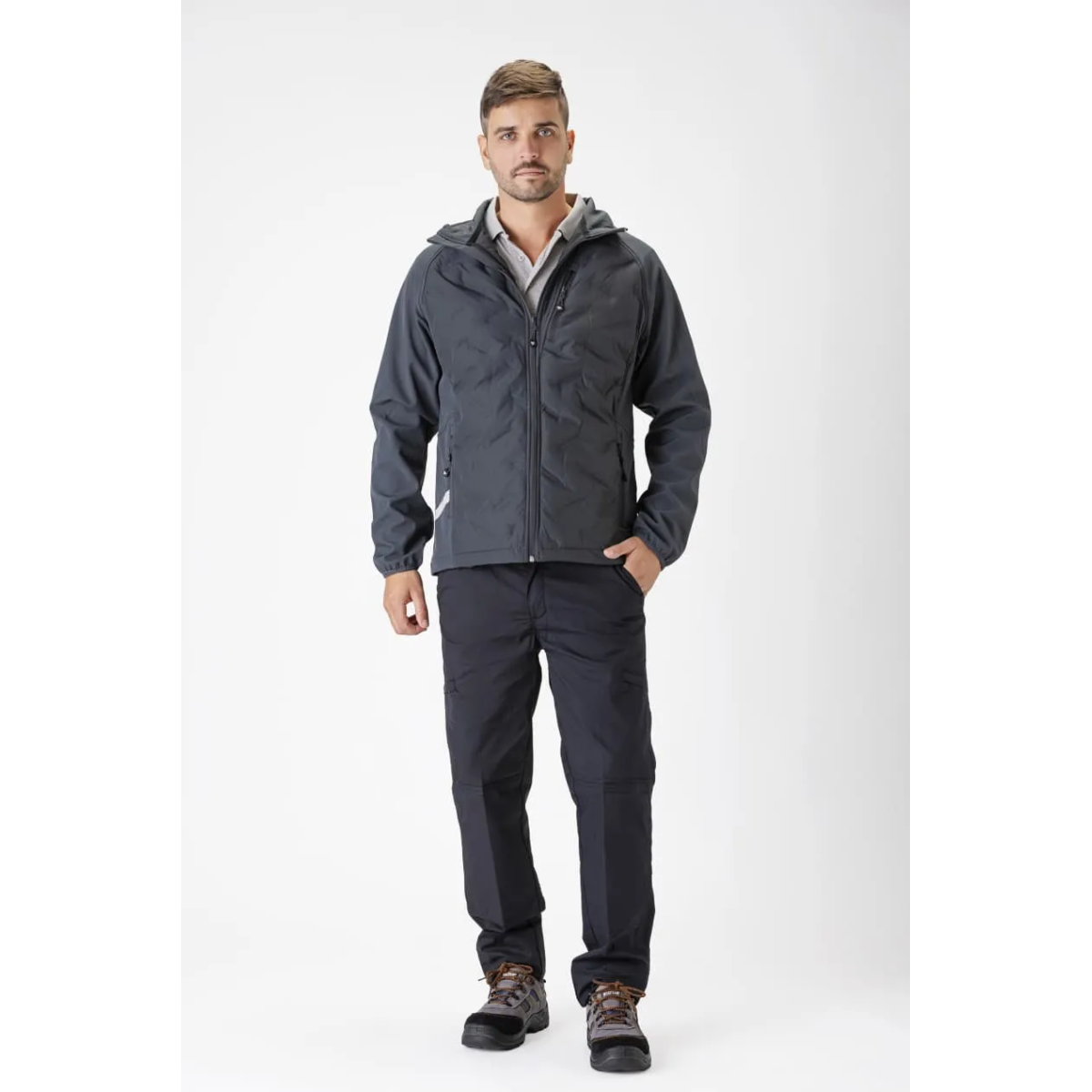 CHAQUETA WORKSHELL ELÁSTICA ACOLCHADA