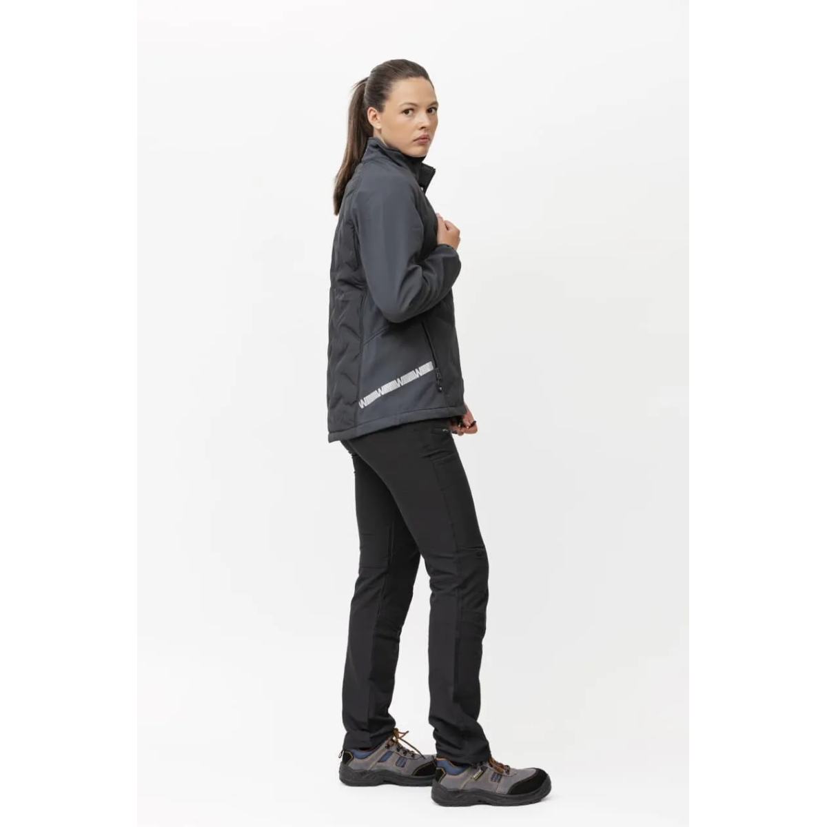 CHAQUETA WORKSHELL ELÁSTICA ACOLCHADA MUJER