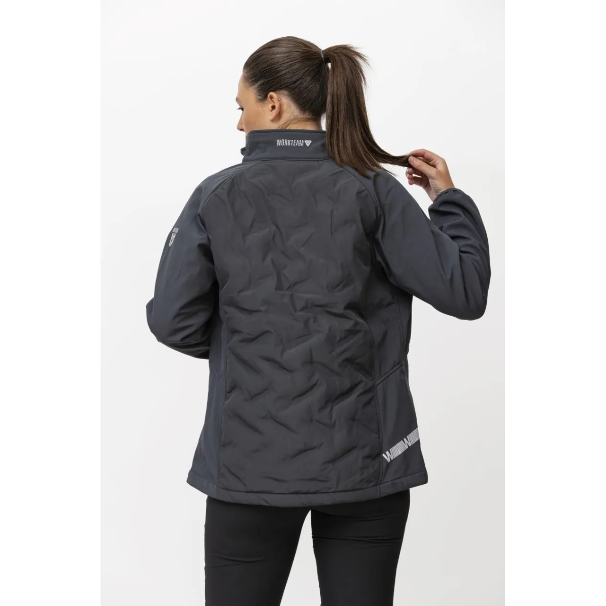 CHAQUETA WORKSHELL ELÁSTICA ACOLCHADA MUJER