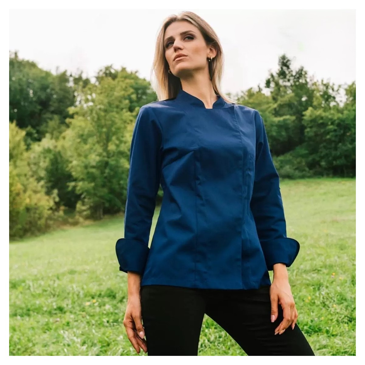 CHAQUETA CHEF MUJER FRESH FIT COLORES