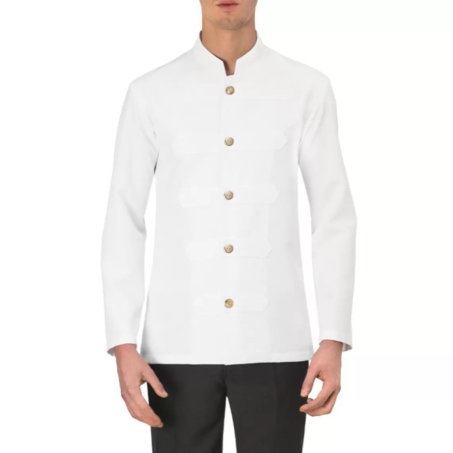 CHAQUETA HOSTELERÍA PIER SLIM BLANCA