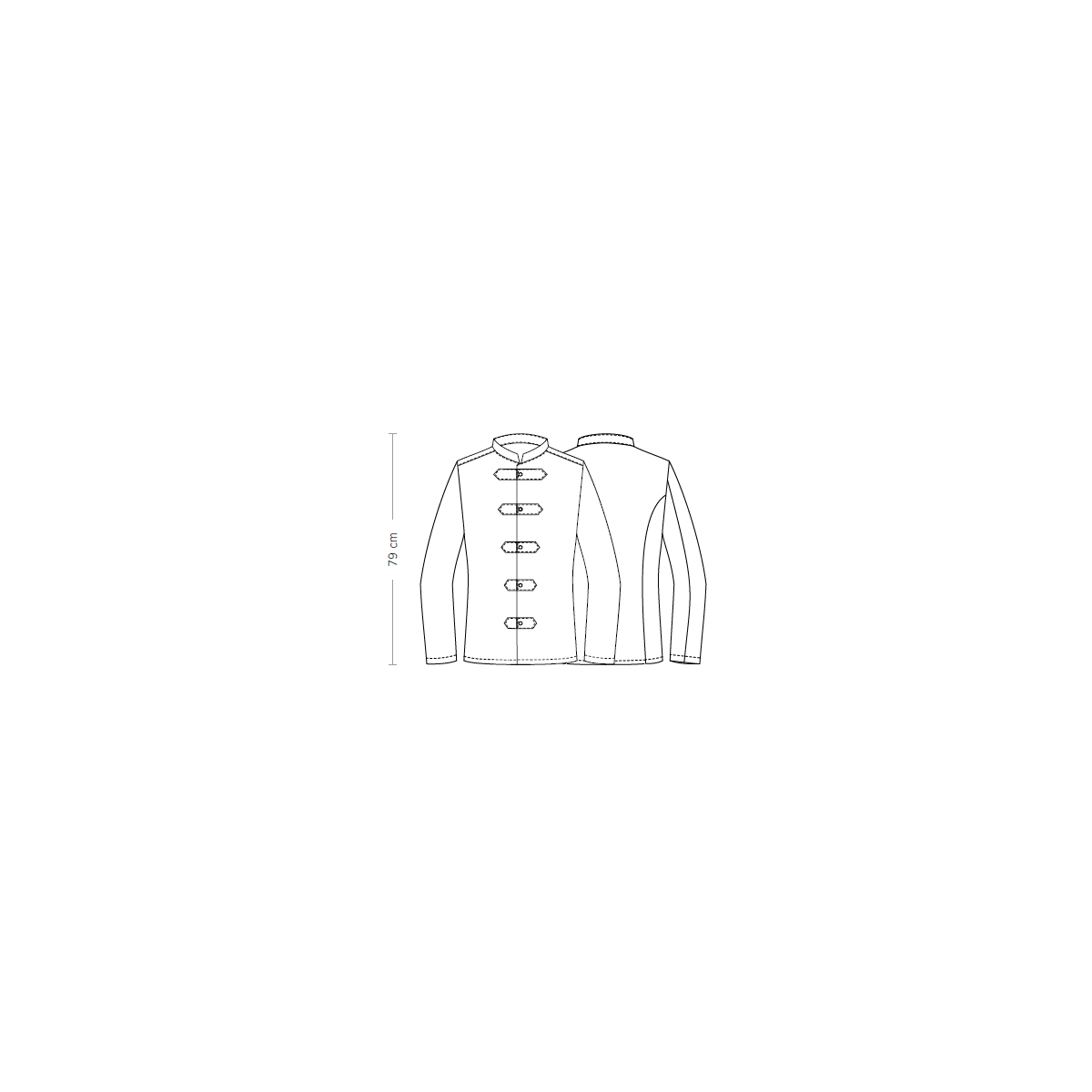 CHAQUETA HOSTELERÍA SLIM BLANCA