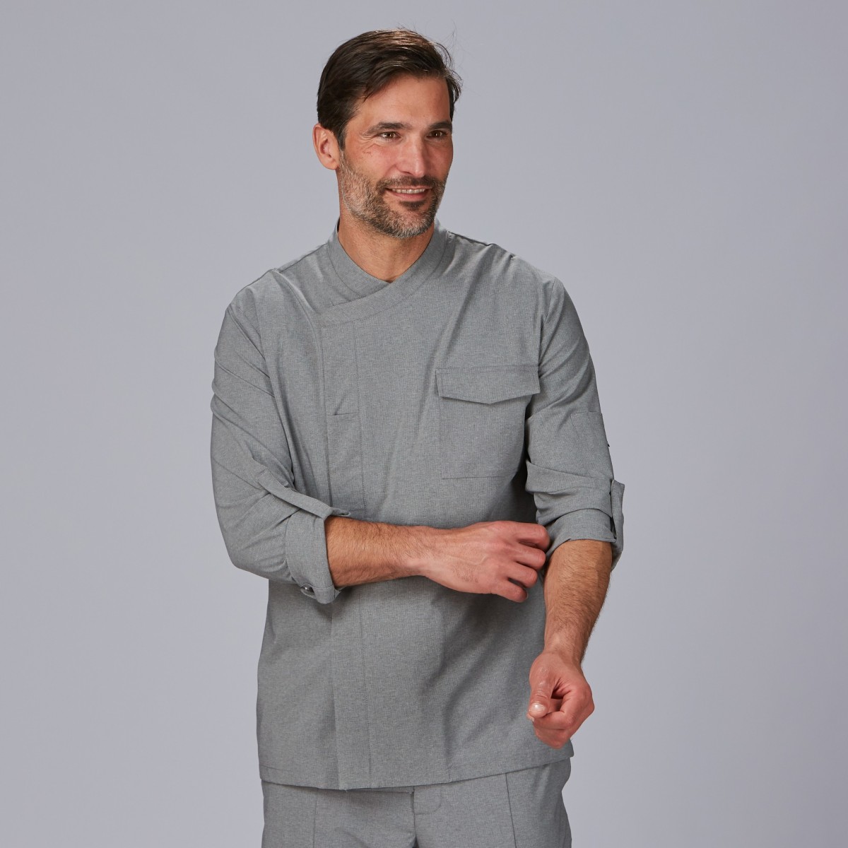 CHAQUETA COCINA UNISEX SLIM FIT TRANSPIRABLE