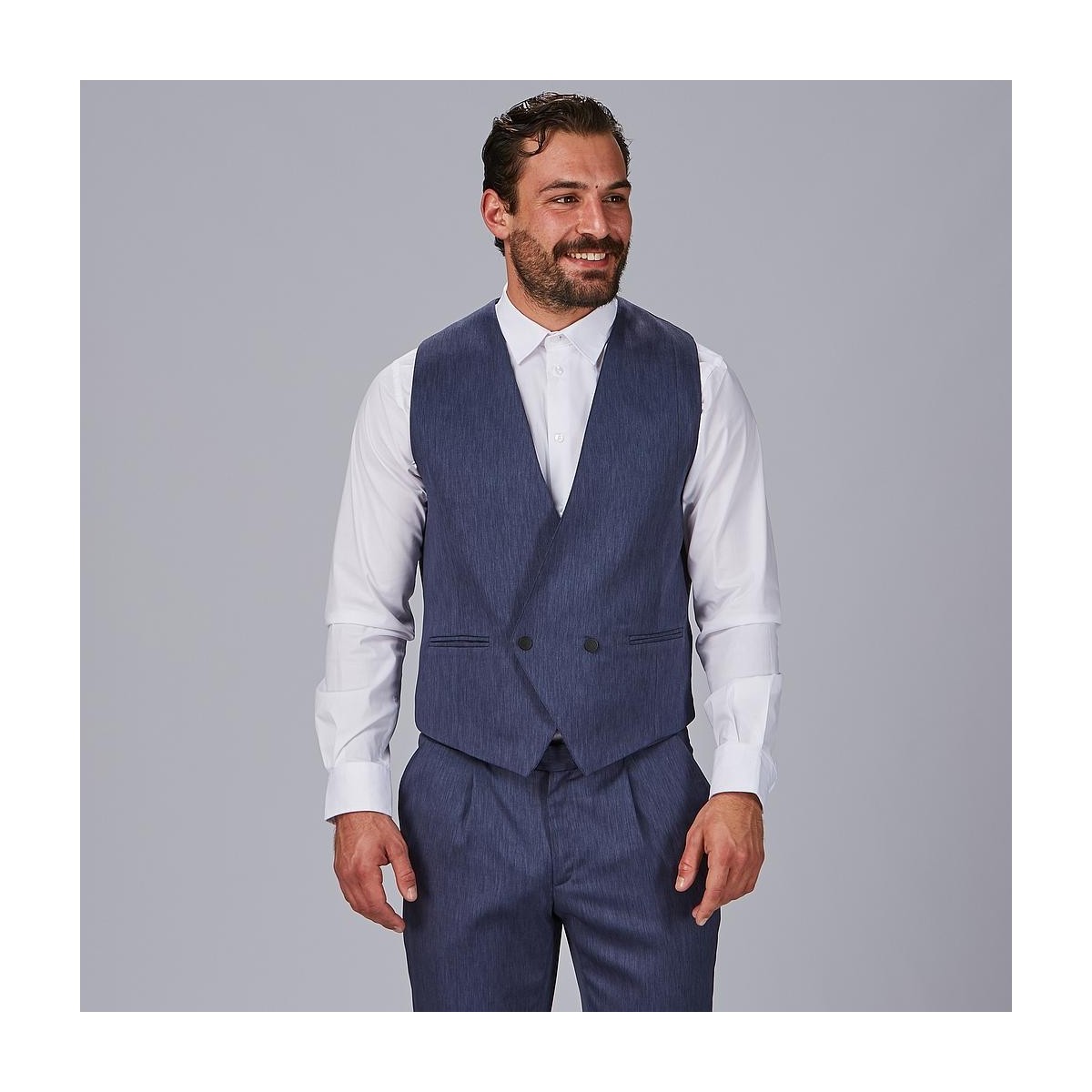 CHALECO CRUZADO PARA HOMBRE