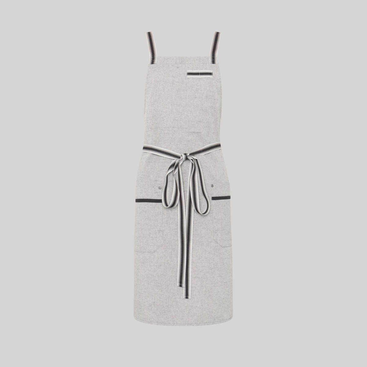 DELANTAL PETO CON CINTAS UNISEX