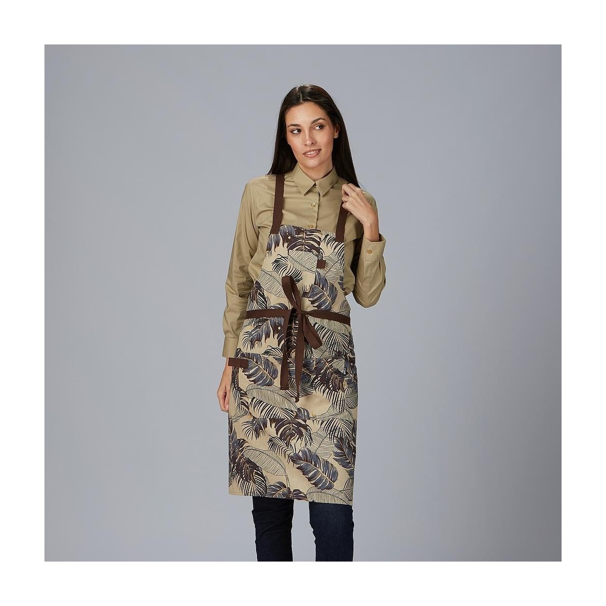 DELANTAL PETO ESTAMPADO UNISEX